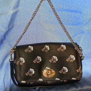Blue Flower Coach Mini Purse